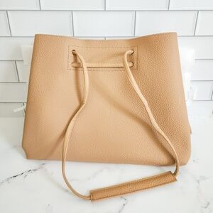 Vegan Leather Slouchy Bucket Bag